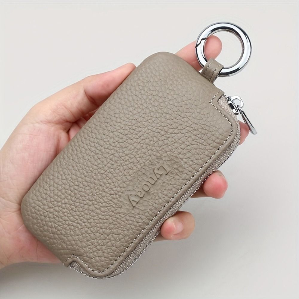 Car Accessories List - Portable PU Leather Key Holder Multifunctional
