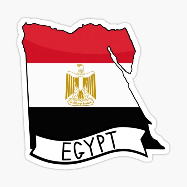 Car Accessories Egypt - Egypt Decal Egypt Map with Flag