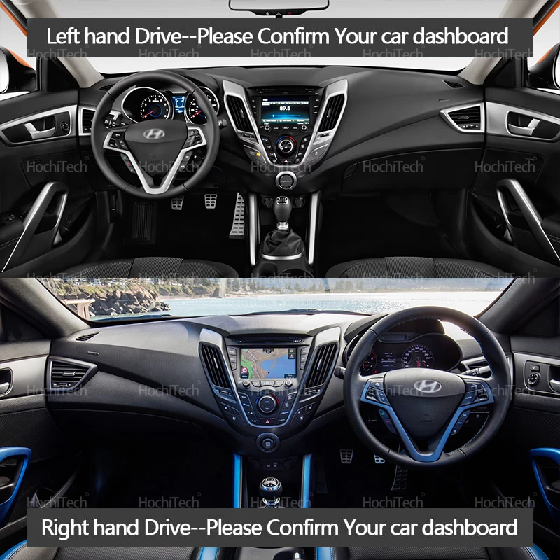 For Hyundai Veloster 2012 2013 - огляд і ціна Car Anti-Slip Dashboard Mat