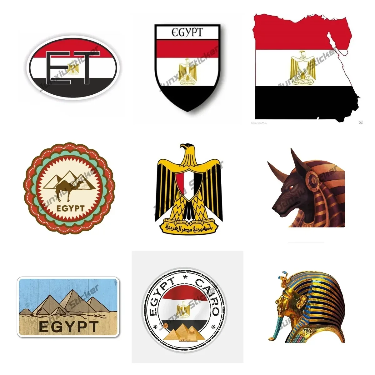 Egypt Flag Decal Sticker Egypt - огляд і ціна Car Accessories Egypt