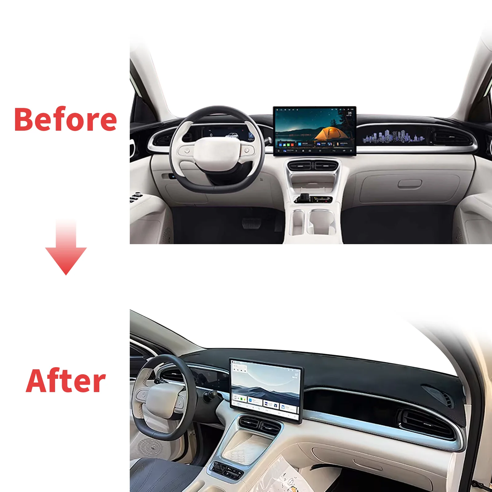 Fit for Geely EX2 Proton EMas  - огляд і ціна Car Anti-Slip Dashboard Mat