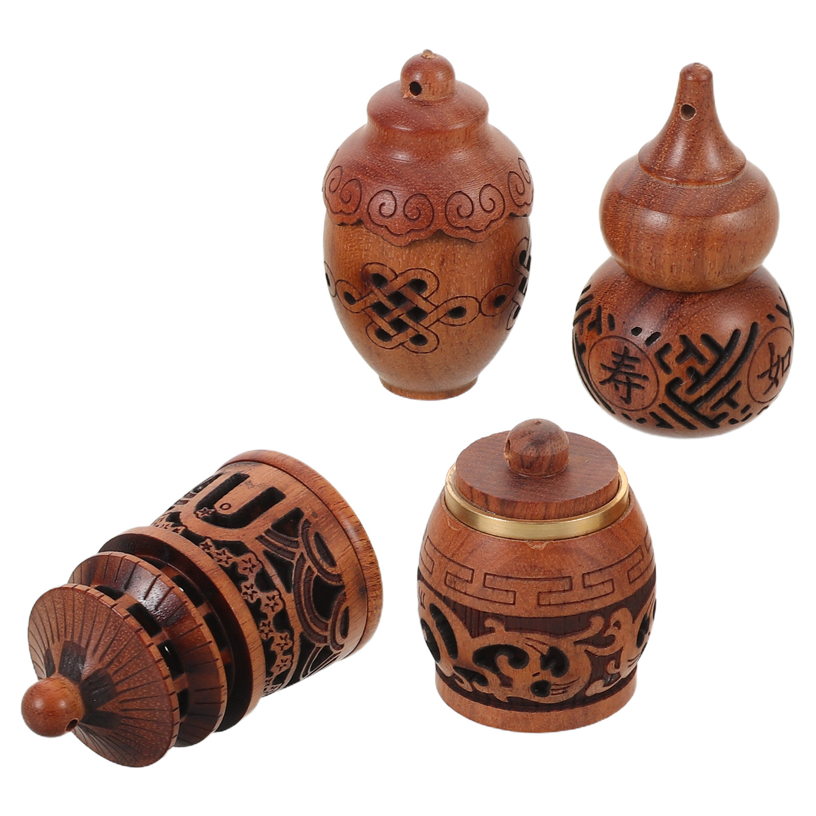 4Pcs Wooden Hollow Carved Diff - огляд і ціна Car Fragrance Diffuser